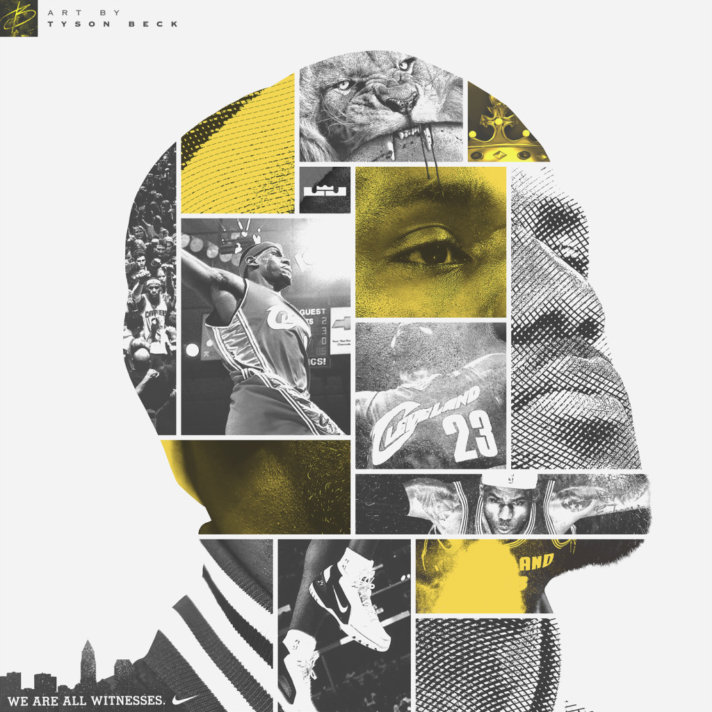 LeBron James - Face of Cleveland - Artwork by Tyson Beck on Behance